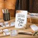 Sintuff 50 Set Baby Shower Favors for Guest 1 Thank You for Coming Sign 50 Ballpoint Pens 50 Thank You Cards with Twine Fall Baby Shower Return Gifts for Gender Reveal(Retro Colors,Boho)