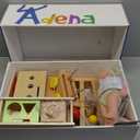 Adena Montessori Play Kit for 11-12 Months Baby Sensory Play Toys for Babies Fine Motor Skill Toys for Toddlers, Medium
