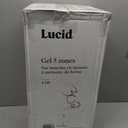 LUCID 2 Inch Gel Memory Foam Mattress Topper, King size 5 Zones Cooling Gel Infusion CertiPur Certified Foam