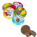 3 x Fruidles Easter Double Crisp Bunny Munny Milk Chocolate, Half-Pound Happy Easter Day Coins, Party Bag Fillers, Individually Wrapped Foils, Kosher Certified Dairy (EXP 10/10/27)
