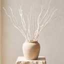 Thiccywoov 24 Pcs Natural Dried White Willow Branches Decorative Twigs for Vase Rustic Farmhouse Home Decor Table Centerpiece Wedding Decoration(21-23inches,Twisted)