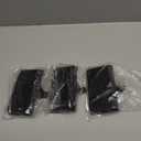 Zhengmy Christmas Stocking Holders for Mantle Weighted Stocking Holder Fireplace Hangers for Xmas Holiday Party Decoration(Stainless Steel,Black,4 Pcs)