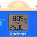 KADAMS Visual Timer Clock for Kids with Pre-Alarm Stop Light Concept, Time Management for Toddlers, Clock with Indoor Temperature, Kindergarten Classroom Teacher Must Have