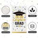 2026 Graduation Party Decorations, 50 Pack Dinner Napkins for Congratulation Party Decor Supplies, Disposable Paper Cocktail Napkins for College High School PhD Nurse Law School Graduations