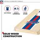 Wild Sports NFL Football Buffalo Bills 1' x 2' Travel-Size Solid Wood Cornhole Set with Direct-Print HD Team Graphics Great Gift for Any Sports Fan! Bean Bag Toss Family Games for Outdoor Play