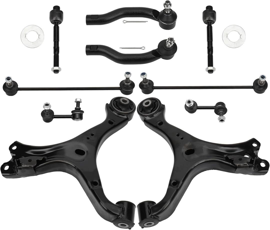 DRIVESTAR 10PCS Front Lower Left & Right Control Arm and Ball Joint Assembly Suspension Kit, for Honda Civic 2013-2015, replace for MS601101 MS601100 K750126 K750125 EV800906 ES800913 ES800912 (CAK1272)