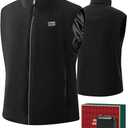 JS LifeStyle Heated Vest Jackets for Men with 16000mAh Power Bank Included, Rechargeable Mens Heated Vest S