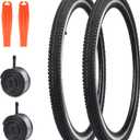 2 Pack 26x1.5 Bike Tire with Tubes City Bike Tire Mountain Bike Vintage Bicycle Tire Compatible Replacement Bicycle Tire