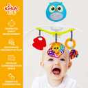 Baby Stroller Arch Toy with Relaxing Music & Lights - Adjustable Activity Arch & Play Accessories - Baby Bouncer Toy Bar, Carseat, Crib, Stroller Hanging Toys for Infants 0 Months Old & Up