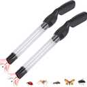 2 Pack Bug Vacuum Catcher for Adults and Kids, Spider Vacuum Cordless Insect Catcher Fly Vacuum with LED Light, Battery Powered Bug Sucker Handheld Bug Grabber for Stink Bug Cockroach Moth Beetle