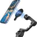 OM Magnetic Phone Mount for DJI Osmo Mobile 8/7P/OM 7/OM 6/SE/OM 5/OM 4 SE/OM 4 Magsafe Quick-Release Adapter Magnet Clamp Clip, Mounting for Video Photo Shooting DJI Gimbal Accessories (Black)