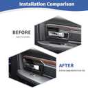 for RAM Inner Door Handle Cover Trim for RAM 1500 2011-2017 Black Carbon Fiber Interior Accessories 2pcs