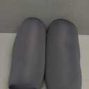 Geelin 2 Pcs Microbead Roll Pillow 11.8 x 6.3 Inch Soft Pillow Bolster Cylindrical Pillow Microbead Pillows for Sleeping Home Travel Neck Head Back Support Rest (Grey)