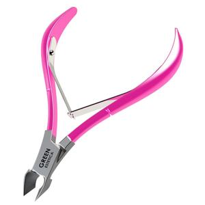 Professional Cuticle Trimmer Nail Cuticle Cutter Stainless Steel Cuticle Nippers with Sharp Blades of Cuticle Remover Clippers Manicure Tools Double Spring for Nail Care Pedicure Nail Tools (Pink) 