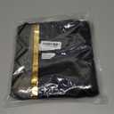 Gujiahone Throw Pillow Covers Set of 2 Black Gold Leather Striped Patchwork Jacquard Cushion Case Luxury Modern Square Decorative Cushion Covers for Sofa Couch Bed Home Decoration 20 x 20 Inch