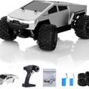 1:18 Fast RC Car 40 KM/H High Speed 4WD Remote Control Monster Truck 4X4 Off Road All Terrain with 2 Batteries/2 PVC Shell Pickup, 2.4GHz Remote Control, Ideal Gifts for Christmas/Happy New Year