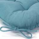 Chair Cushion, Chair Cushions for Dining Chairs, Chair Pads and Mat with Ties for Indoor Kitchen Seat and Desk (Teal, 6 Count - 17 x 16 in)