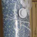 Exclusivo Mezcla Reversible Boho Quilt King Size, Blue Soft Bedspreads Lightweight Coverlet All Season Patchwork Quilts Bedding Set with Printed Floral Pattern (1 Quilt, 2 Pillow Shams)
