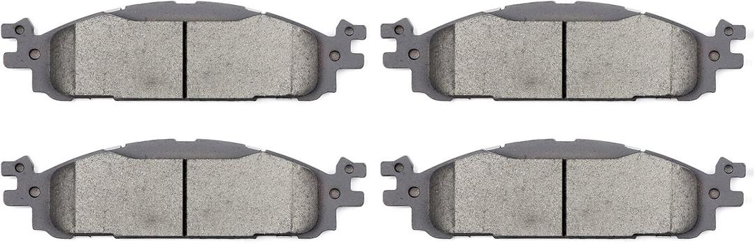 SCITOO D1508 Ceramic Brake Pads Stes Front Fit 2012-2019 For Ford For Explorer,2013-2019 For Flex,2012-2019 For Taurus,2012 For Lincoln For MKS,2012-2019 For MKT [Partially Except Heavy Duty Brake]