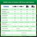 SANSI LED Grow Lights for Indoor Plants, Full Spectrum High PPF Plant Grow Light, 60W Indoor Plant Lights for 2x3ft Growing, Seed Starting, Blooming and Fruiting, E26 Base (Not Include Power Cord) (60.00 Watts, Black)