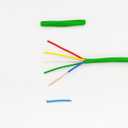 Thermostat Wire - Solid Copper 18 Gauge - CL2 - Power Circuit Cable (18/5Green, 25ft)