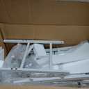 Yoobure White Dresser with Hanging Rack - Small Dresser for Bedroom with 4 Drawers, 44'H Chest of Drawers, Reversible Kids Dressers with Storage Shelf, Closet Dressers with Clothes Rack, Sturdy Frame