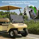 10L0L Foldable Golf Cart Windshield for Club Car DS 2000-Up Gas & Electric Models, UV-Proof & Impact Resistant, Lightweight Golf Cart Windshield-Tinted