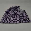WDIRARA Women's Leopard Print Halter Top Shirt Casual Button Sleeveless Blouse M