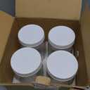 Aabberson 4Pack Glass Salad Jars with lids meal prep- 32oz Leakproof container for lunch | Comes with 2 Built-In Compartments for Wet/Dry Separation | salad dressing and dry ingredients storage. (White)