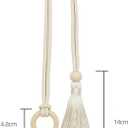 Curtain Tiebacks Holders, Bohemian Clasp, Bohemian Curtain Tassel Clasp, Tiebacks No Hole Punching Decorative for Bedroom Window Treatment