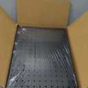 Spampur Peg Board, 4 Pack Metal Pegboard Panels Black Pegboards Wall Organizer, Tools Pegboard Storage System for Workbench, Garage Tool Storage, Office Organization, Wall Home, Craft Room