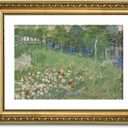 VIYYIEA Gold Framed Wall Art Canvas Print Home Decor Flower Van Gogh Wall Art Vintage Botanical Garden Prints House Decor Floral Paintings Pictures for Living Room Bedroom 11x14in