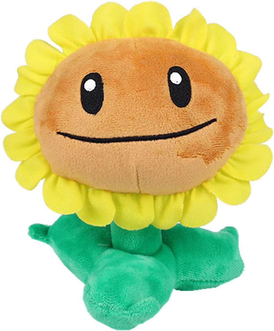 JHESAO 8" Sunflower Plants and Zombies Plush Zombies Toys PVZ Plushies 1 2 Stuffed Soft Doll Sunflower Plush New