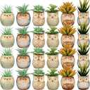 Nitial 19 Pack Owl Succulent Plant Pots Mini Small Ceramic Pots with Drainage Hole Cute Planters for Plants, Plants Not Included, Home Office Desk Garden Gift Ideas, 2 Size