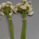 Floroom Ranunculus Artificial Flowers 18 Pcs Champagne Faux Silk Mini Ranunculus Bulk Fake Wedding Filler Flowers for DIY Cream Bouquets, Centerpieces, Bridal Shower Decorations & Arrangements