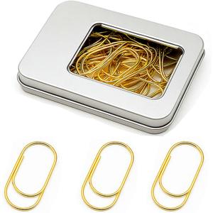 50 Pcs Jumbo Gold Paper Clips 2 inch  Planner Paper Clips, Gifts for Planner Lovers