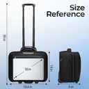 Ytonet Rolling Laptop Bag Women, Rolling Briefcase for Women Men with Cup Holder, 18" Large Carry On Laptops Bags with Wheels, Water Resistant Overnight Roller Computer Bag for Work Travel Business