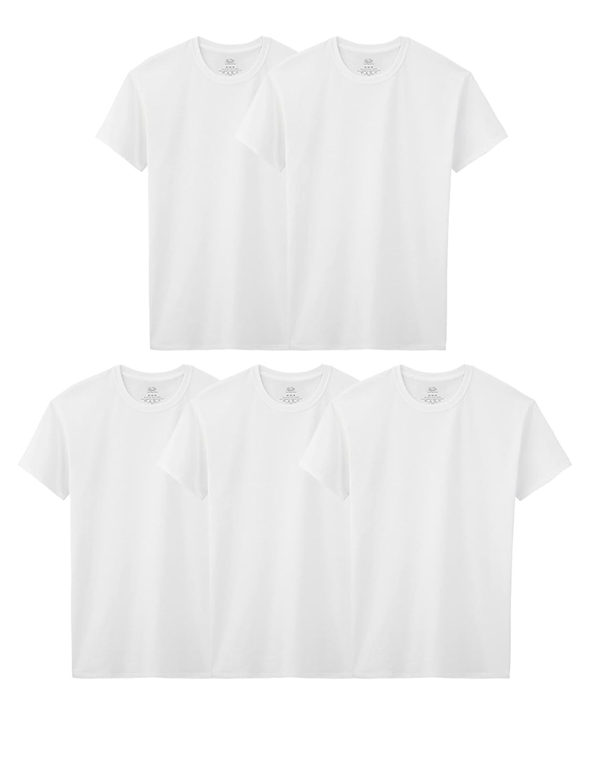 Fruit of the Loom Boys' Eversoft Cotton Undershirts, T Shirts & Tank Tops 4T (3 Pack)