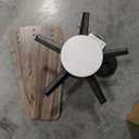 Modern Flushmount Third Gear Flush Mounted Ceiling Fan with Light with 5 Blades Ink Metal Fan Blade Adapted for Led, 42", 220V-240V