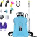 2025 New 7.4V Powerful Electric Sprayer with Waterproof Handle, USB Charging, 6 Spray Heads, 3.1 gallons, Adjustable Rod and Shoulder Strap, Suitable for Gardens, lawns, etc., Lasts About 3 Hours