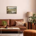Framed Vintage Mallard Duck Wall Art Countryside Wildlife Pond Nature Canvas Prints Rustic Landscape Pictures Wall Decor for Living Room Bedroom Dining Room Offices 16x24 inch