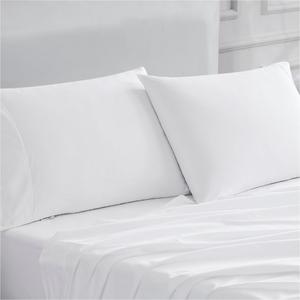 Linen Closet Luxury Cotton 400 Thread Count Ultimate Cotton Percale Standard Pillowcases, Set of 2, Arctic White