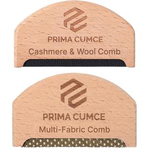 2 PCS Wooden Sweater Comb for De-Pilling Cashmere, Wool, Knitwear, Manual Lint Remover, Portable Depiller for Clothes, Fuzz, Bobbles, Pilling Shaver, Fabric Defuzzer, Sweater Care Tool (2pcs)