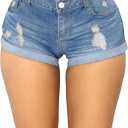 WDIRARA womens Soft (Blue, XXL)