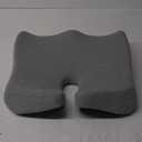 C CUSHION LAB Patented Pressure Relief Seat Cushion for Long Sitting Hours on Office/Home Chair, Car, Wheelchair - Extra-Dense Memory Foam for Hip, Tailbone, Coccyx, Sciatica - Light Grey (Gray)