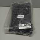 BEQHAUSE Dirt Trapper Door Mat 32" x 48", Waffle Door Mats Indoor Entrance, Dog Doormats for Mud Paws Absorbent and Dirt Resist Floor Mats Non-Slip Washable Rugs for Entryway Welcome Mat, Black