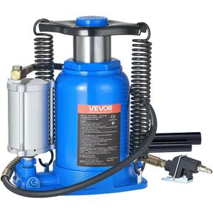 VEVOR Air Hydraulic Bottle Jack, 32 Ton/70500 LBS, Hydraulic Floor Car Jack with Manual Hand Pump, Heavy Duty Pneumatic Bottle Jack Hoist for Auto Truck Travel Trailer Repair Lift