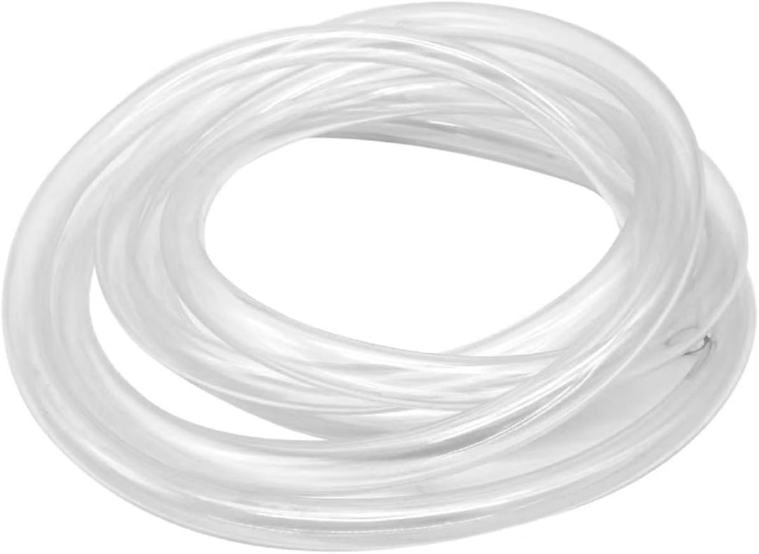 Clear Tubing 1/4" ID 3/8" OD -10 Ft, Flexible PVC Tubing, Vinyl Water Pipe Plastic Hose, Multipurpose Reinforced Dehumidifier Hose AC Drain