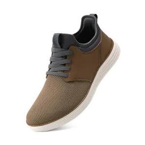 VILOCY Mens Slip On Casual Dress Shoes Hands Free Fashion Sneakers Mesh Tennis Walking Work Shoes Comfortable Breathable Lightweight Non Slip