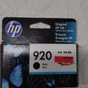 HP Original 920 Black Ink Cartridge | Works with OfficeJet 6000, 6500, 7000, 7500 Series | CD971AN